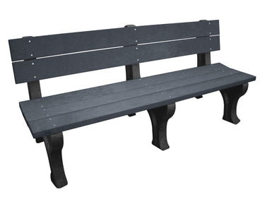 BENCH TRADIT BACKED 72 BK LEG CHAR SEAT